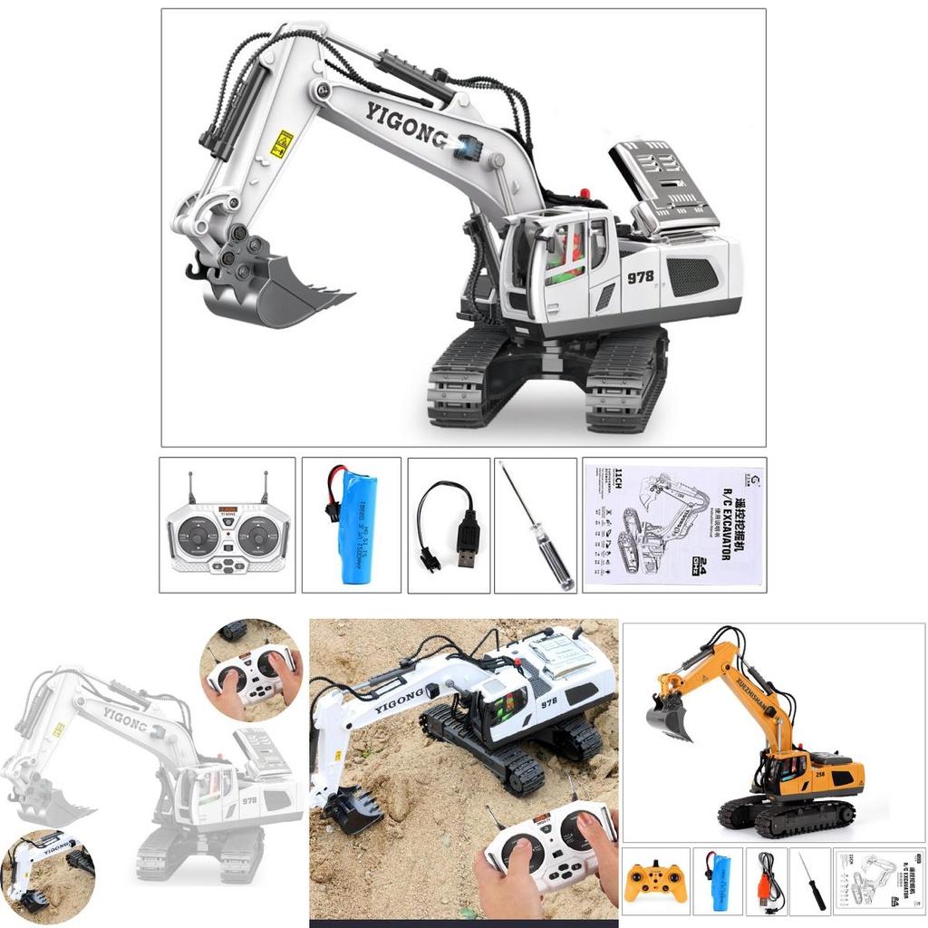 Alloy Remote Control Excavator Toy For Girls And Boys