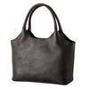 BAG Since Imai Bag GENOVA Made In Japan Genuine Leather Handbag for Genuine Cowhide Simple Black [IMAI 1977] Women, Leather, (2386 Black)