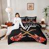 Quilt Cover Set with Pillowcases The Mighty Van Halen Crossed Guitars Rock Music College Dorm Decor