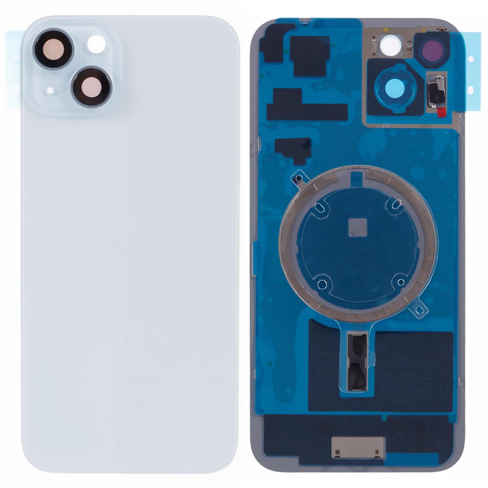 

Для iPhone 15 Корпус батареї з кронштейном+Кришка об єктива камери (Без логотипу) Blue