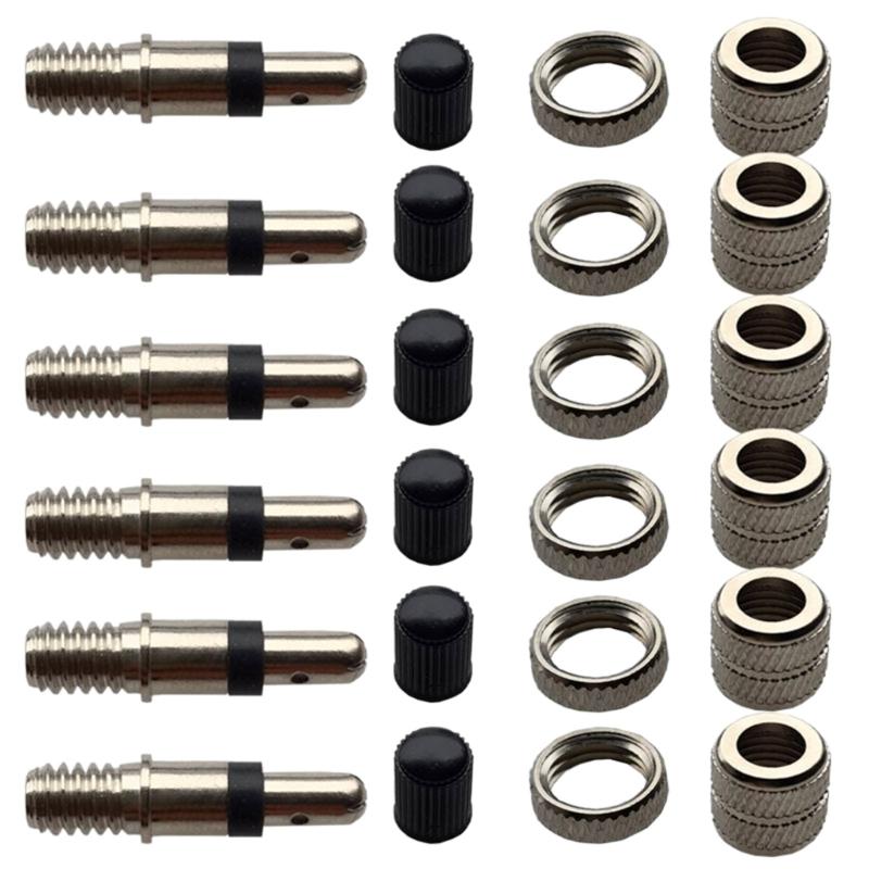 

6Pcs Bike Valves Cores Bike Cores Valves Repair Tool Replacement Cores Valves Stem Replacement Bike Removal Tool 1