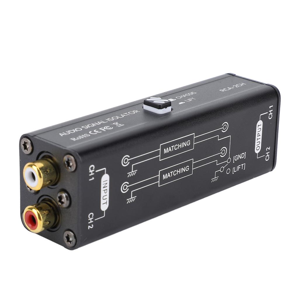 Music Interference Reducer Plug and Play Noise Isolator Suppressor Eliminator for Home Theater Car Sound Player HiFi