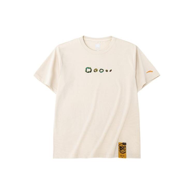 Anta SS22 T Shirt Unisex Milk White 152231154-4 M