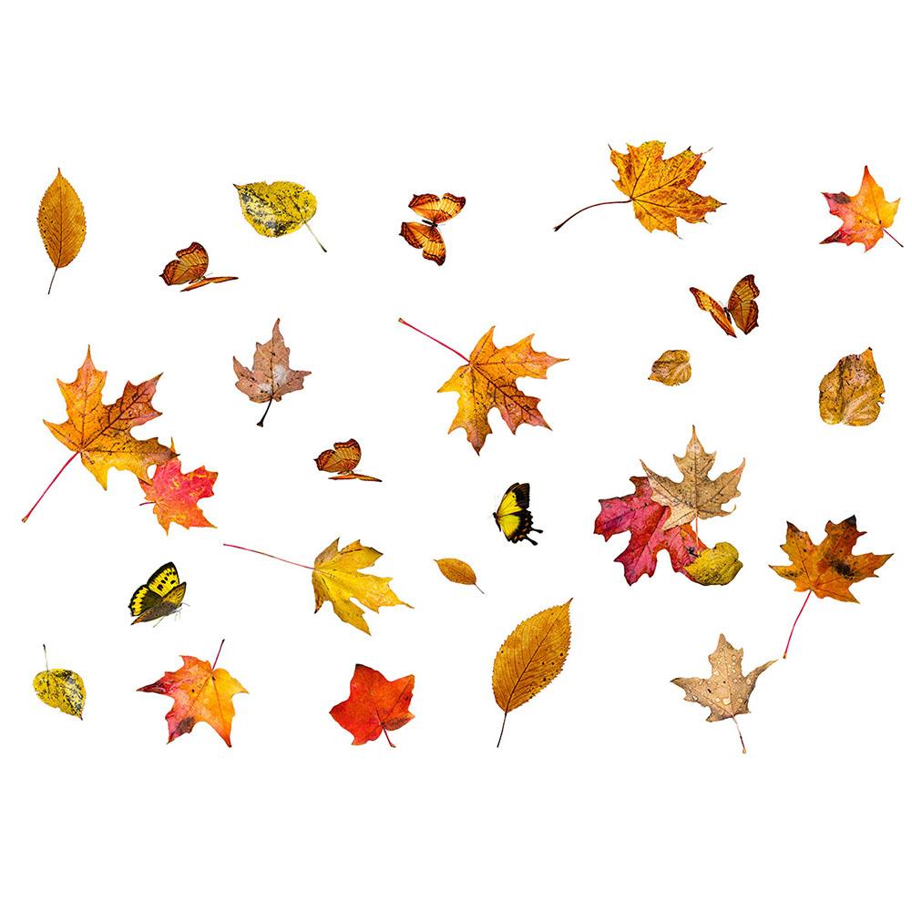 

Autumn Stickers 40cm*30cm Compact Decoration For Clean And Smooth Walls For Mirrored Plastic Objects Brand New China Mainland