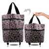 Foldable Wheeled Shopping Bag – Fashionable, Lightweight, & Customizable LOGO Option