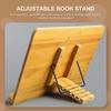 Adjustable Book Stand Wooden Folding Desktop Reading Rack for Home Use