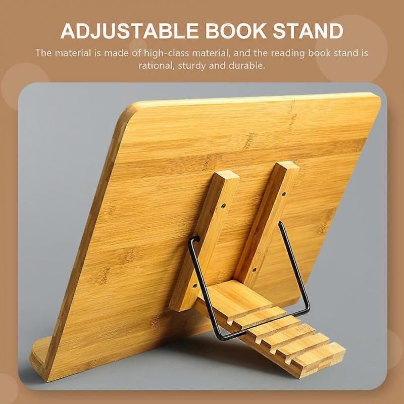 Adjustable Book Stand Wooden Folding Desktop Reading Rack for Home Use