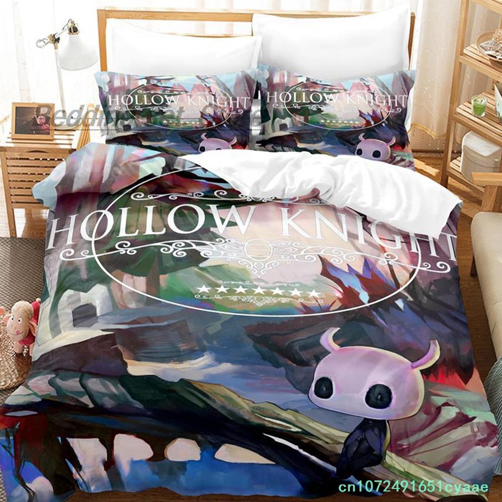 Hollow Knight Bedding Set Single Twin Full Queen King Size Bed Set Aldult Kid Bedroom Duvetcover Sets 3D Print Anime Kawaii