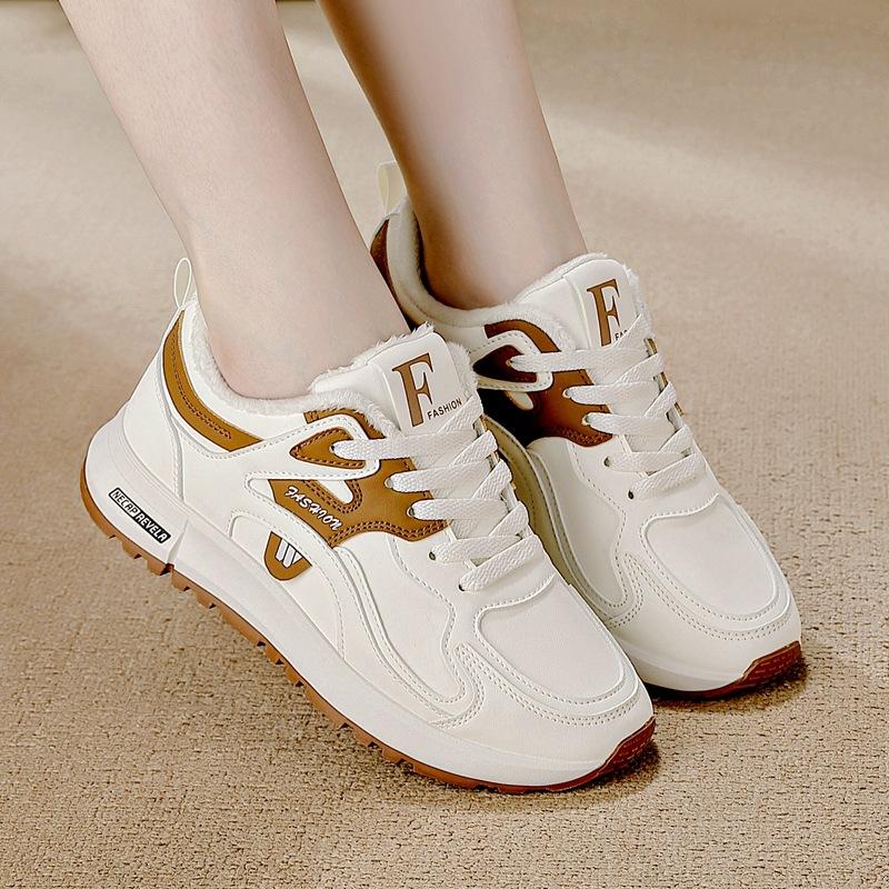 Winter new cotton shoes piled thickened warm board shoes student shoes sports trendy shoes