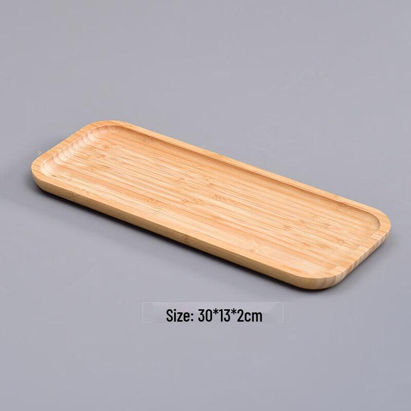 Japanese Style Rectangular Wooden Tray