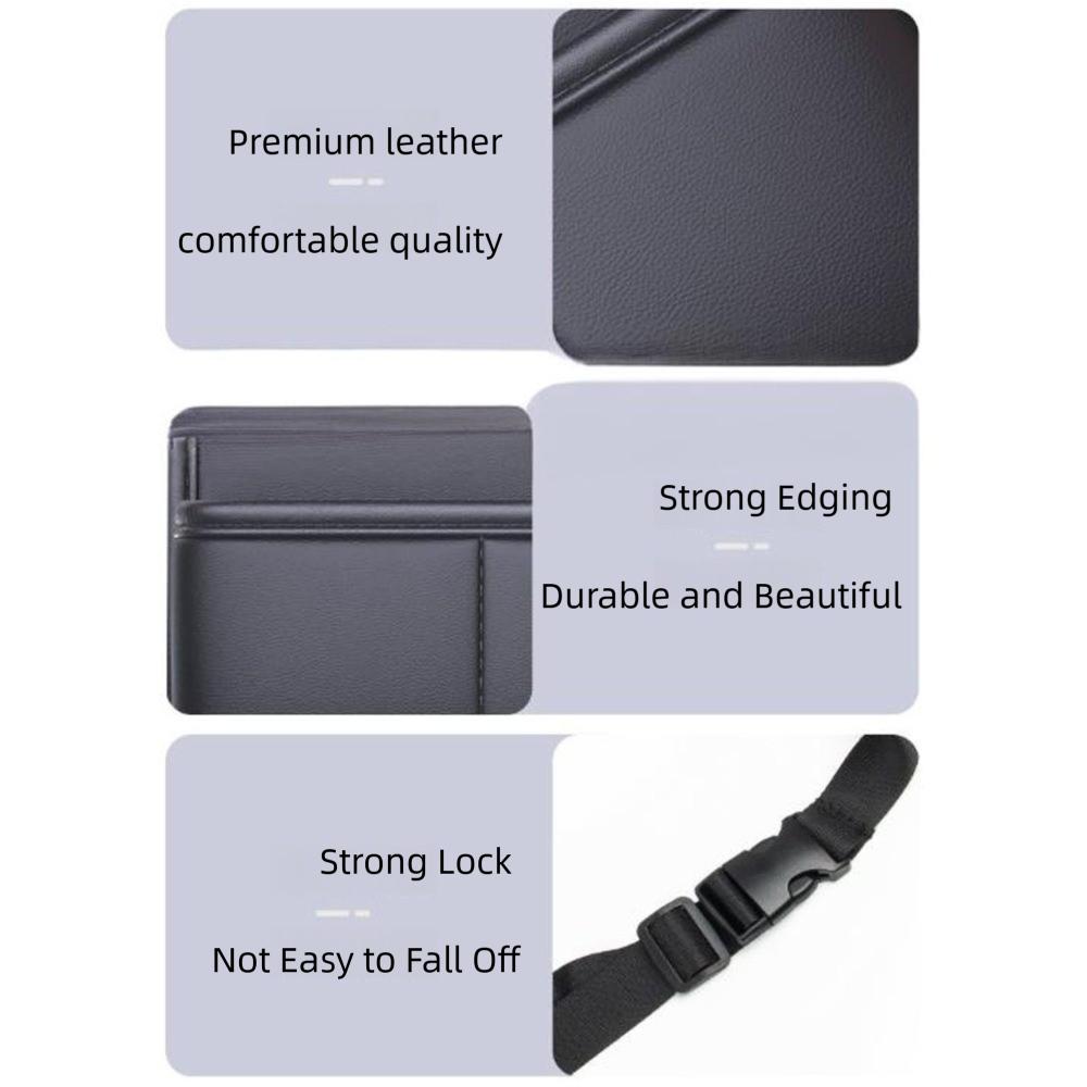 with Foldable Tray Backseat Storage Bag Seat Anti Kick Guard  Car Interior Accessories