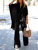 MAITA Spring/Summer Women Casual Loose Tulle Doll Sleeves Cotton Linen Blouse Top Wide Leg Pants Solid Color Two Piece