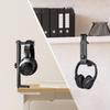 Rotatable Extendable Headphone Stand Holder Hook Mount Sturdy ABS Base Under Desk Mount for Various Headphones Hanger