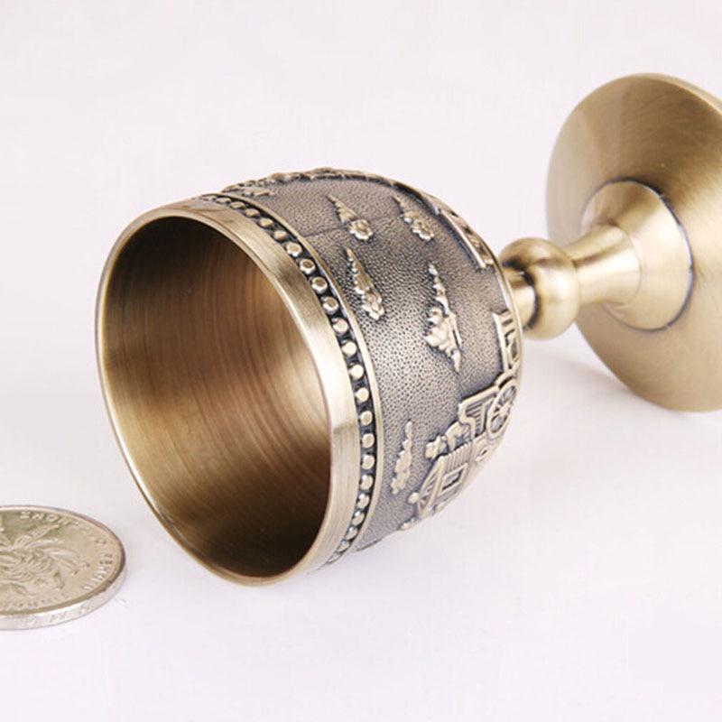 1/2 piezas Vasos Copa de vino Taza para beber Metal Aleación de zinc clásica Gótica