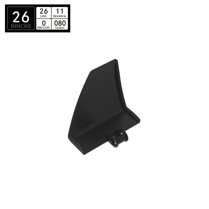 Кирпич Гостевой Строительные Блоки Technic Панель Коническая Левая 5x4x3 (Совместимо с LEGO) Piece чёрный