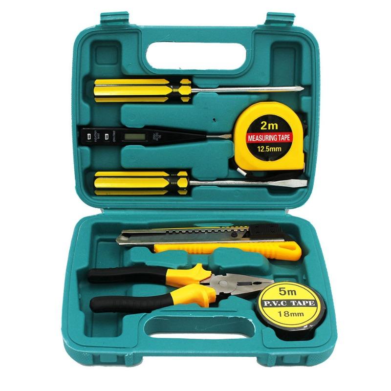 8-piece Set 9-piece Set 12-piece Set 16-piece Set Car Home Dual-purpose Combination Toolbox Car Hardware Tool Set Gifts