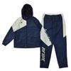 Basketball Windbreaker Top and Bottom Set Dark [B-Five] BF-SBTRHJ-006 (M, Navy/Ivory (BFLOGO))