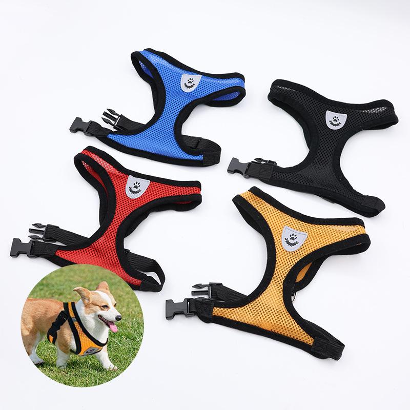 Outdoor Vest-Style Dog Walking Harness and Leash Set