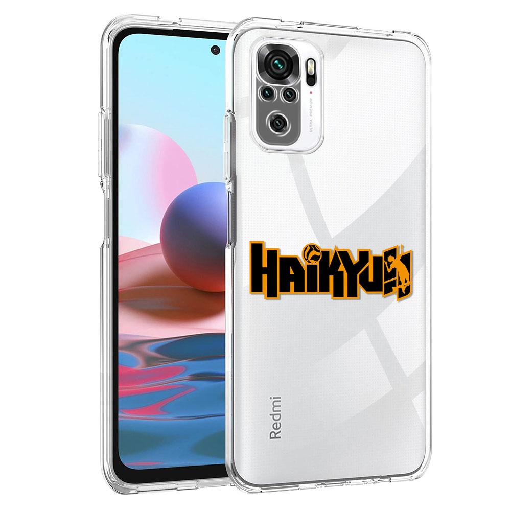 Průhledné pouzdro pro Xiaomi Redmi Note 10 9S 9 8 Pro 10S 7 9C 8T 9A K40 9T 7A 8A Silikonový kryt na telefon Anime Haikyuu Fundas