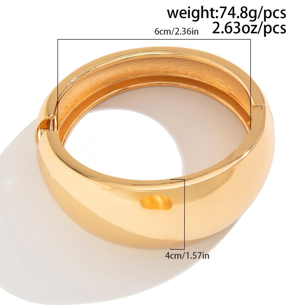 Exaggerated Metal Big Water Droplets Hug Bracelet Women, Fashionable And Futuristic Sense Stacking Bracelet Jewelry Women
