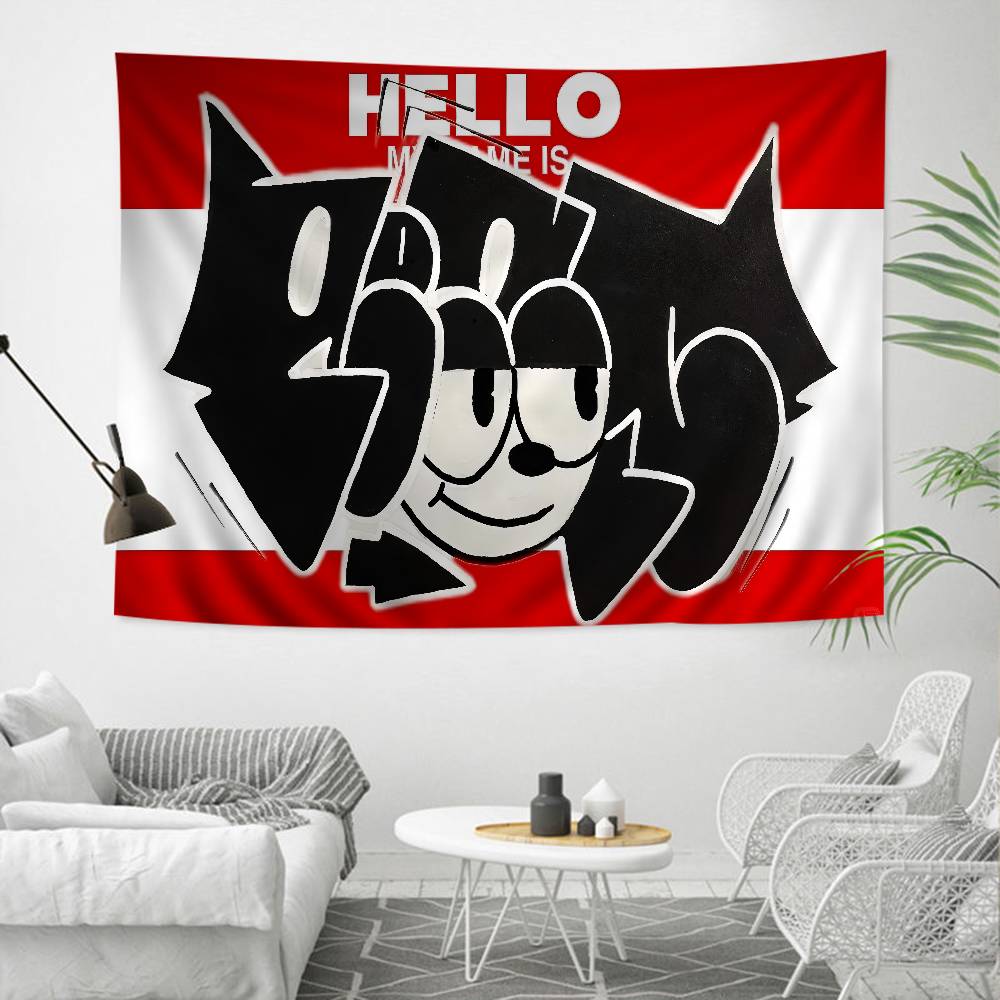 

FFelix TThe CCat Cartoon Tapestry Art Science Fiction Room Home Decor Wall Hanging Sheets 74x94cm(29x37in)