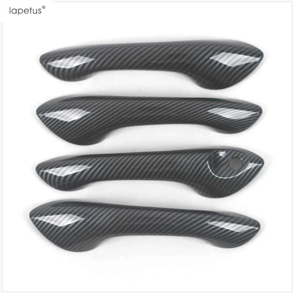 Car Door Handle Bowl Cap Pull Doorknob Catch Decoration Cover Trim For Chevrolet Tracker Trax  2024 Carbon Fiber Accessories