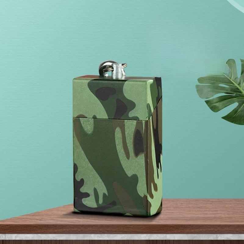 Portable Ashtray with Keychain Drawer Ash Holder Stainless Steel Cigarette Tray for Outdoor Car Travel Mini Ashtray Container