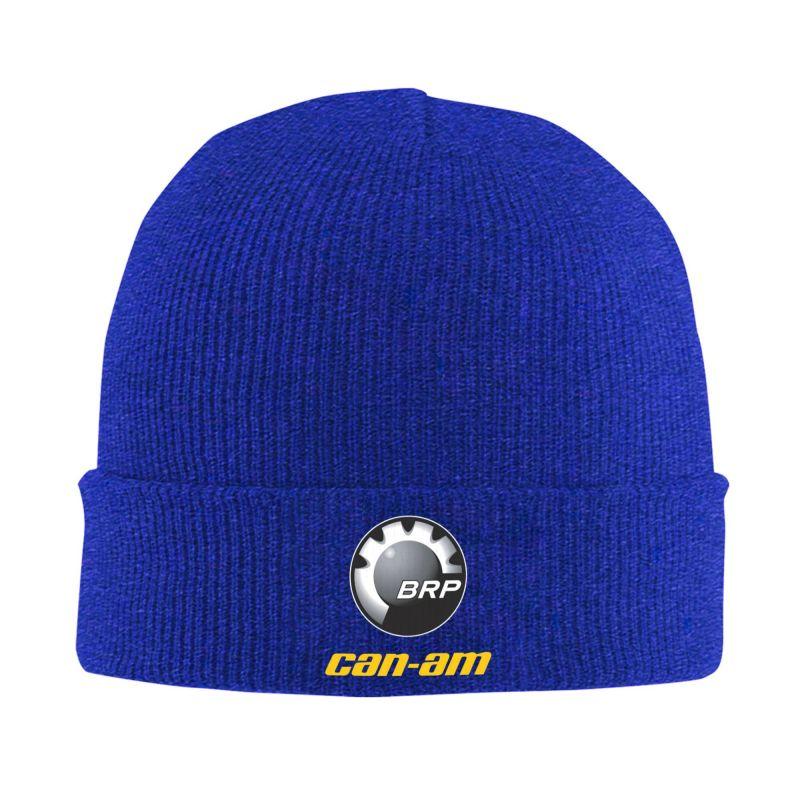 Custom BRP Can Am Logo Print Beanie Hat Adults Knitted Hat Soft Warm Skullies Beanies Cap Autumn Winter Outdoor Bonnet Hats