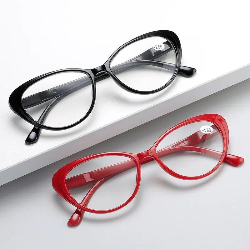 +1.0+1.5+2.0 A +4.0 Nuovi Occhiali Cat Eye Retrò Donne Occhiali da Lettura Alta Qualità Uomo Vintage Occhiali per Ipermetropia