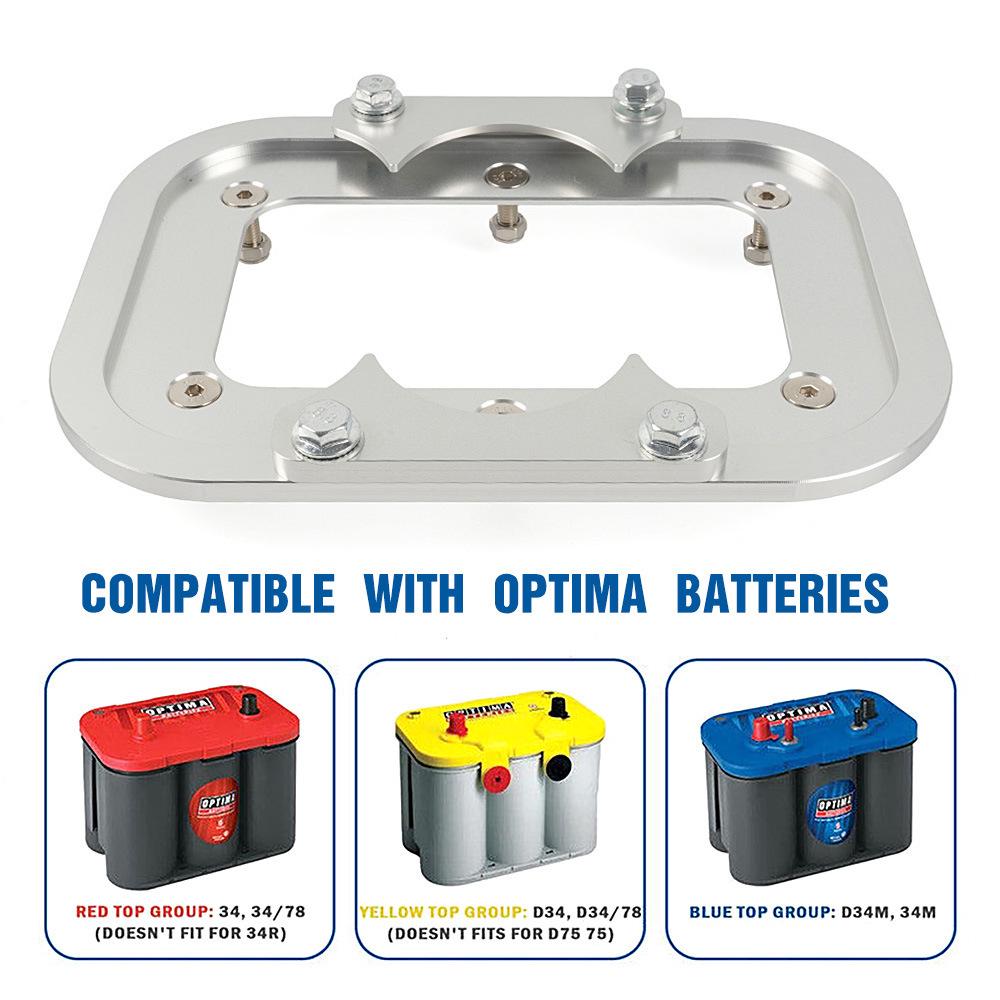 Optima D34 34/78 Aluminum Battery Trunk Mount Bracket for Car Modification