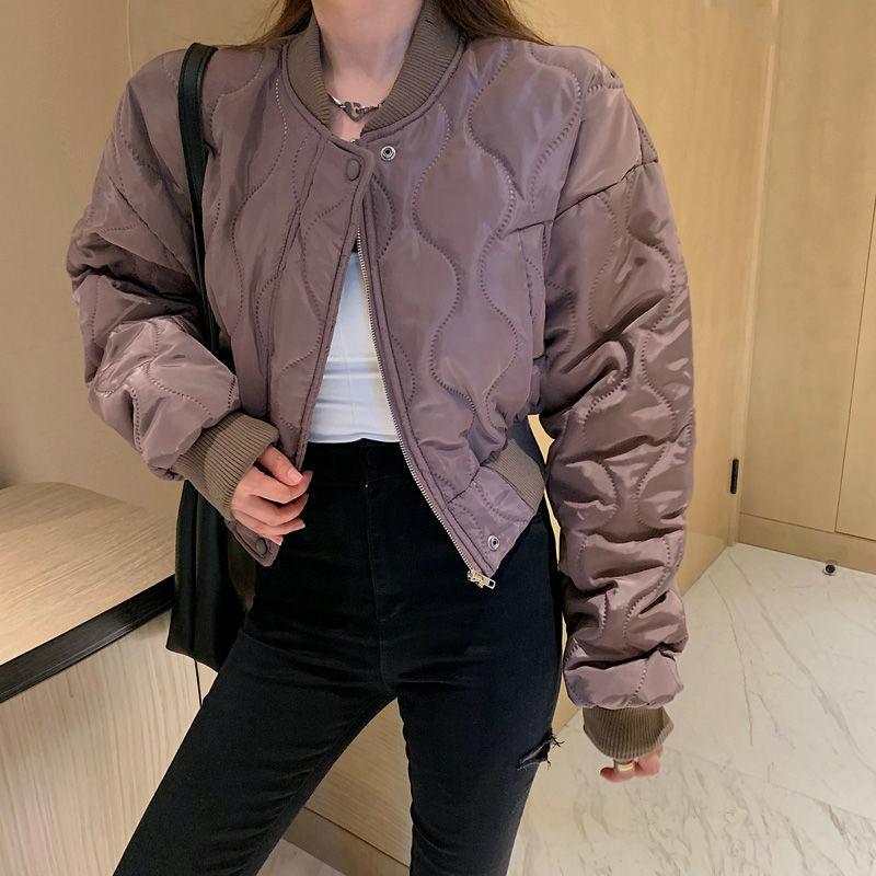 Cotton Jacket Women's Short Cotton Jacket Parkas 2025 Thicken Warm Outwear Baseball Jacket Casual Winter Coat for Women