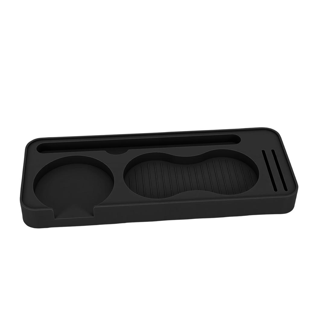 Coffee Tamper Mat Silicone Tamping Pad for Portafilter Tamper Distributor Brush Puck Screen Water Proof Heatproof Tamp Station for Counter