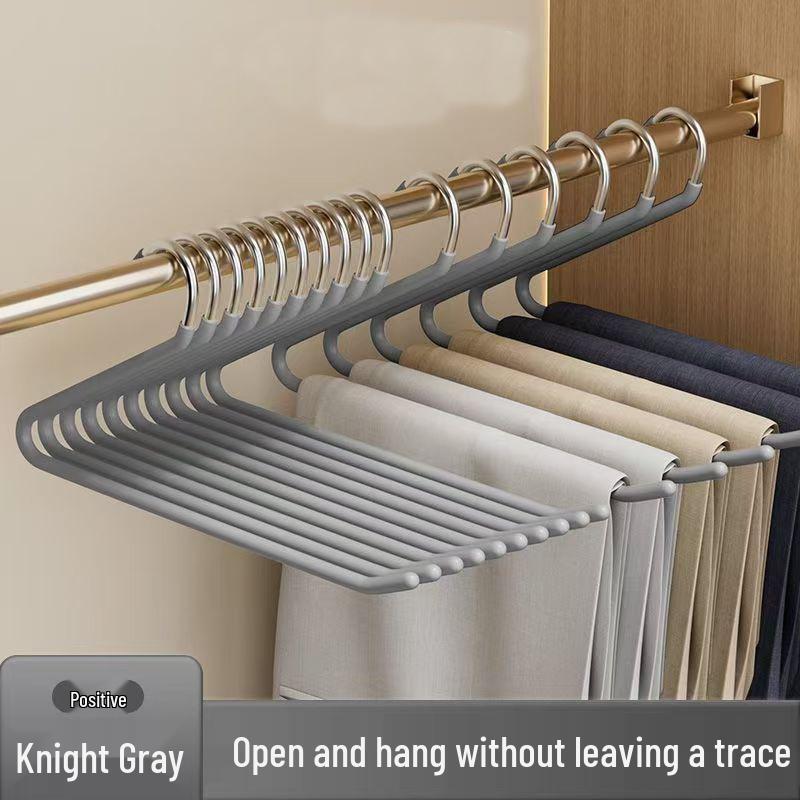 

Клипса для брюк в форме гуся, нескользящая, Z-образная, для экономии места в гардеробе серый