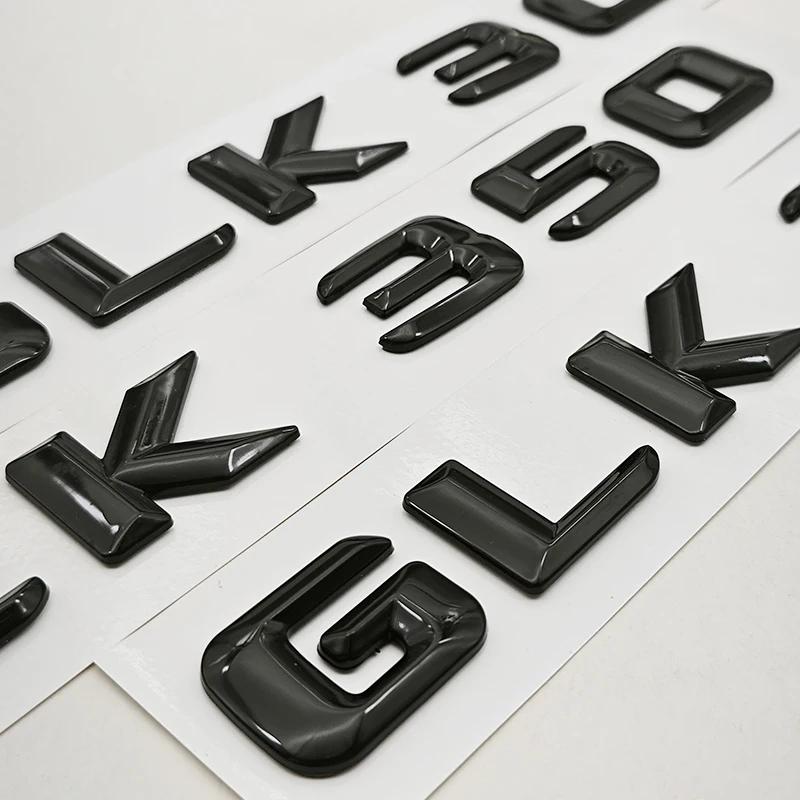 3D ABS Letters Logo GLK220 GLK300 GLK350 Badge Rear Trunk Sticker For Mercedes Benz GLK220 GLK300 GLK350 X204 Accessories