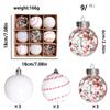 9pcs 6cm Christmas Ball Ornaments DIY Painting Christmas Balls Decoration Xmas Tree Pendent New Year Home Party Supplies