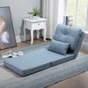 Floor Chair Folding Mattress Sleeping Mat, 2-in-1 Design, Removable Cushion, 60 X 80 X 56 Cm, Sky Blue
