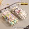Transparent Hair Accessories Storage Box for Children - Organize Bands, Clips, Ties, Pins, and Scrunchies for Baby Girls