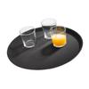 Plateau De Bar - Aps - Ø 27.5 Cm - Antidérapant - Fibre De Verre - Noir
