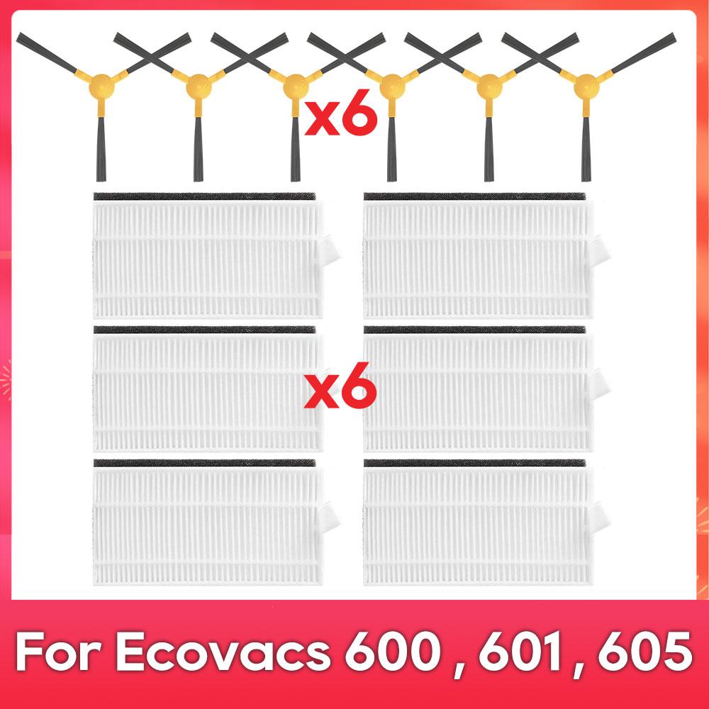 Fit For ( Ecovacs DEEBOT 600, DO3G, 601, 605 ) Robot Vacuums Roller Side Brush Cover Filter Replacement Spare Part Accessory