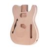 Unfinished Electric Guitar Body Blank Guitar Body Barrel DIY Mahogany and Composite Wooden Body Guitar Parts