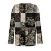 Women's T Shirt Retro Print Long Sleeve Daily Weekend Daily Basic V Neck Regular  Fall Winter Tops