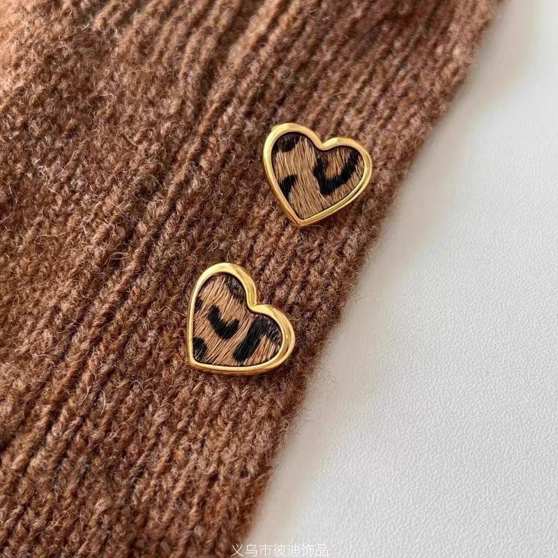 Σκουλαρίκια Καραμελέ Καστανιά Maillard Μάτι Τίγρης Οβάλ Καρφωτά – Γυναικεία Ρετρό Φθινοπωρινά/Χειμερινά Κοσμήματα 2025