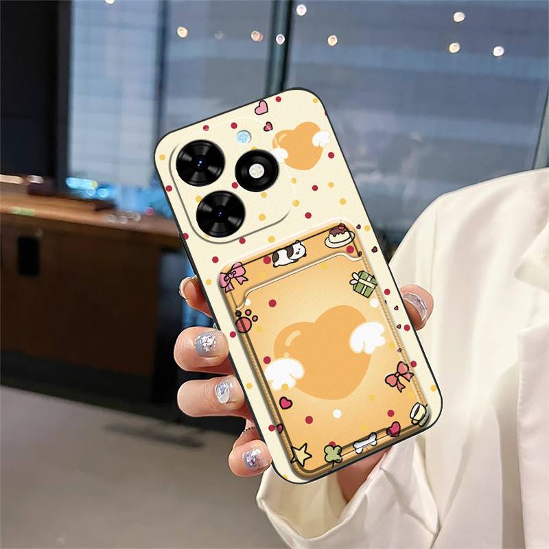 Card Sleeve Full Wrap Phone Case For Tecno Spark Go 2024/Spark20C/BG6/POP8 Graffiti Waterproof Silicone Anti-knock TPU