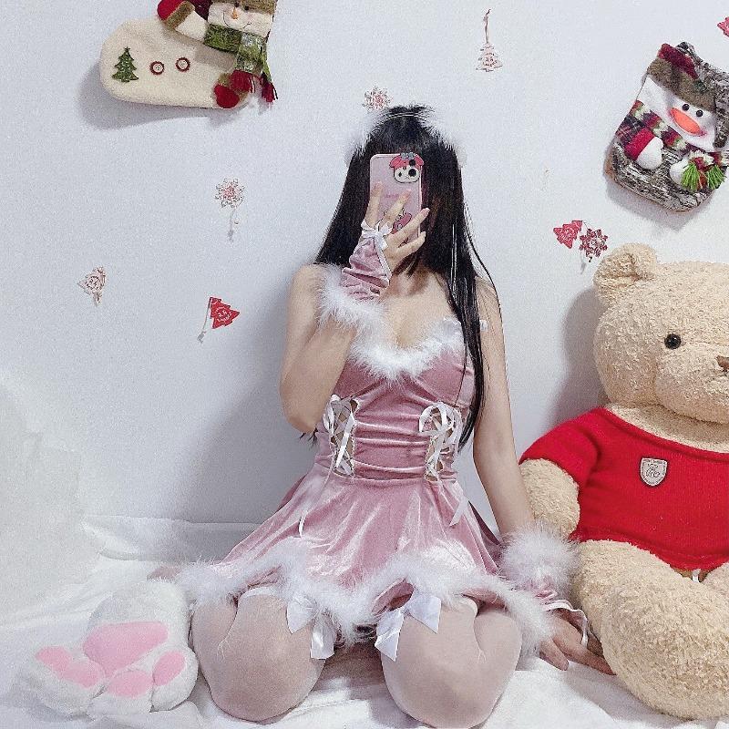 Christmas Dress Sexy Halloween Suit Nightclub Bunny Sexy Maid Seduction Cute Princess Party Suit