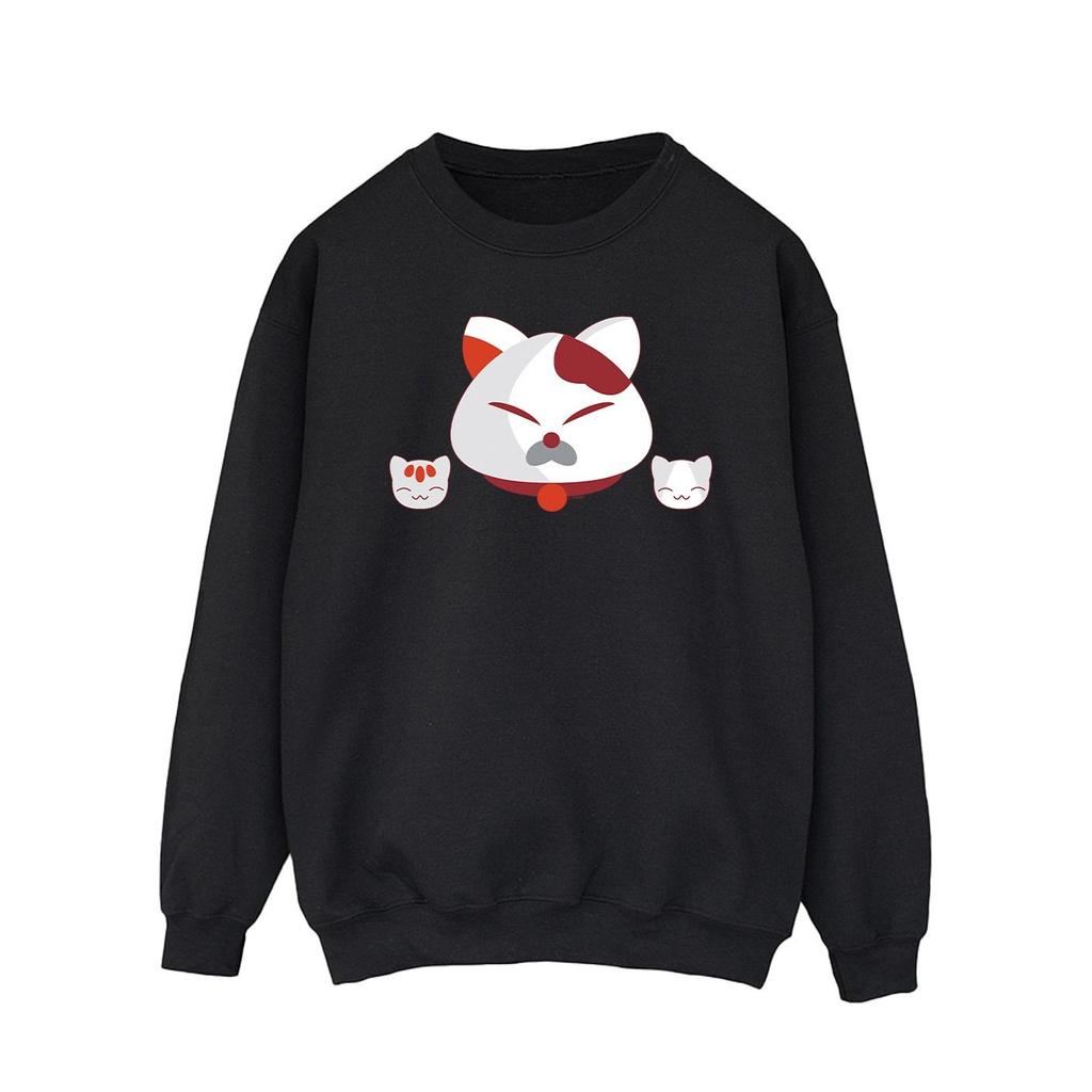 Disney Mens Big Hero 6 Baymax Kitten Heads Sweatshirt