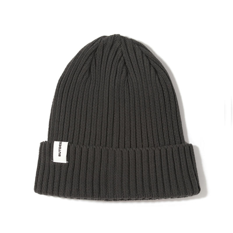 23 Хлопковая базовая шапка-бини с символом - Угольный