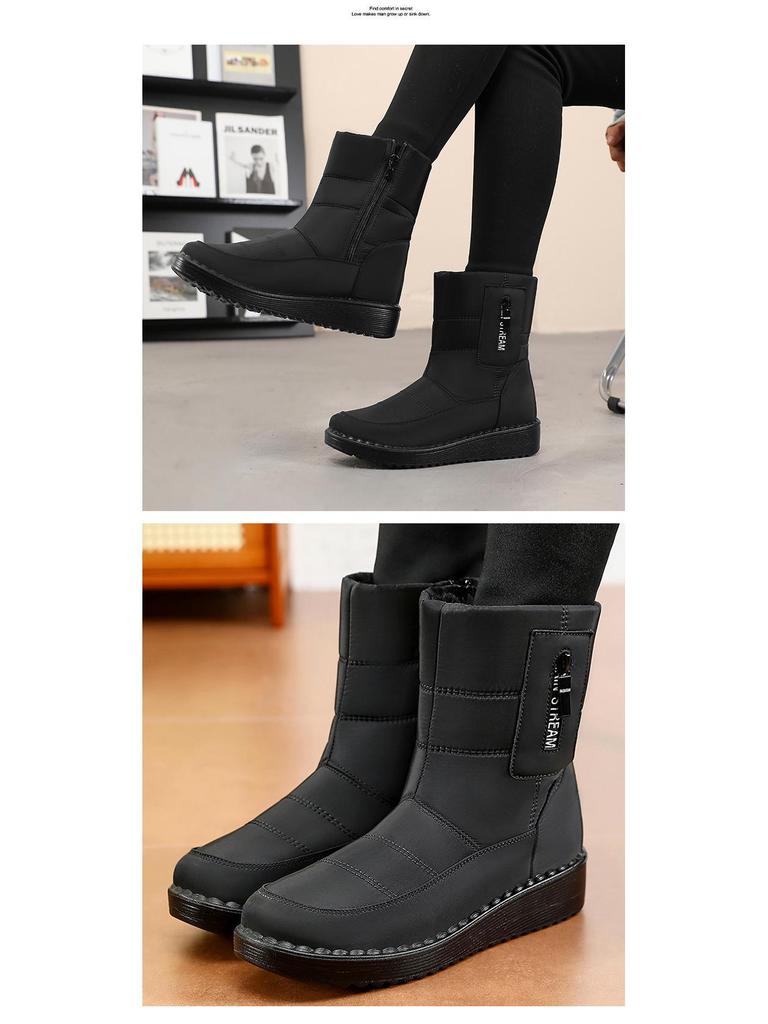 Women's Winter Fleece-Lined High Top Snow Boots