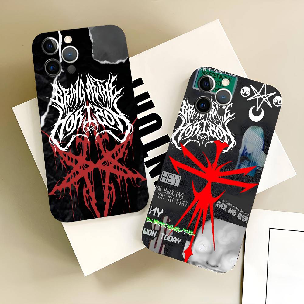 Bring Me The H-Horizons BMTH Phone Case Black Silicone Soft Shell For IPhone 17 16 15 14 13 12 11 Air Pro Max Plus Hot Sale
