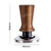 EsiFare 53mm Espresso Tamper, Coffee Hand Tamper with Stainless Steel Ripple Base and Wooden Handle, Coffee Hammer, Calibrated Tamper, No Tilt, Perfec