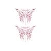 Burgundy Thorn Butterfly Tattoo Sticker Waterproof And Long-Lasting Sexy Chest Model Simulation Tattoo Sticker